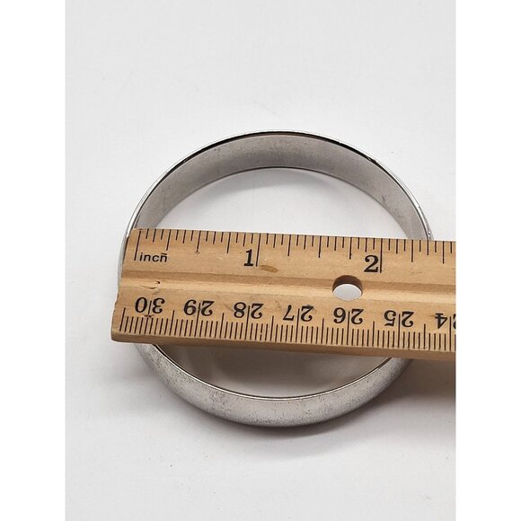 MONET Women's Silver Tone Bangle Bracelet Brushed Textured Vintage Classic - Picture 5 of 7
